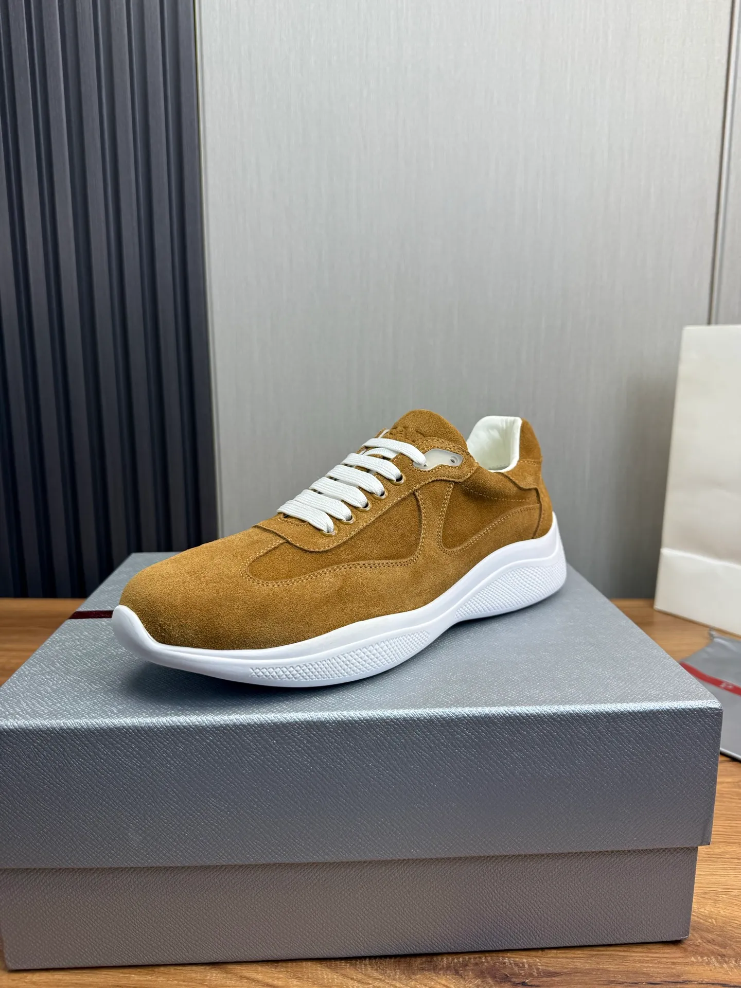 Men's shoes 💰540💰 [PRADA] Men's shoes are popular in the counter, official website is synchronized, 1 high-quality shipment ✔️Original frosted cowhide + cowhide lining, 1🆚1 replica, original sole, 38-45 (45 customized, non-refundable)